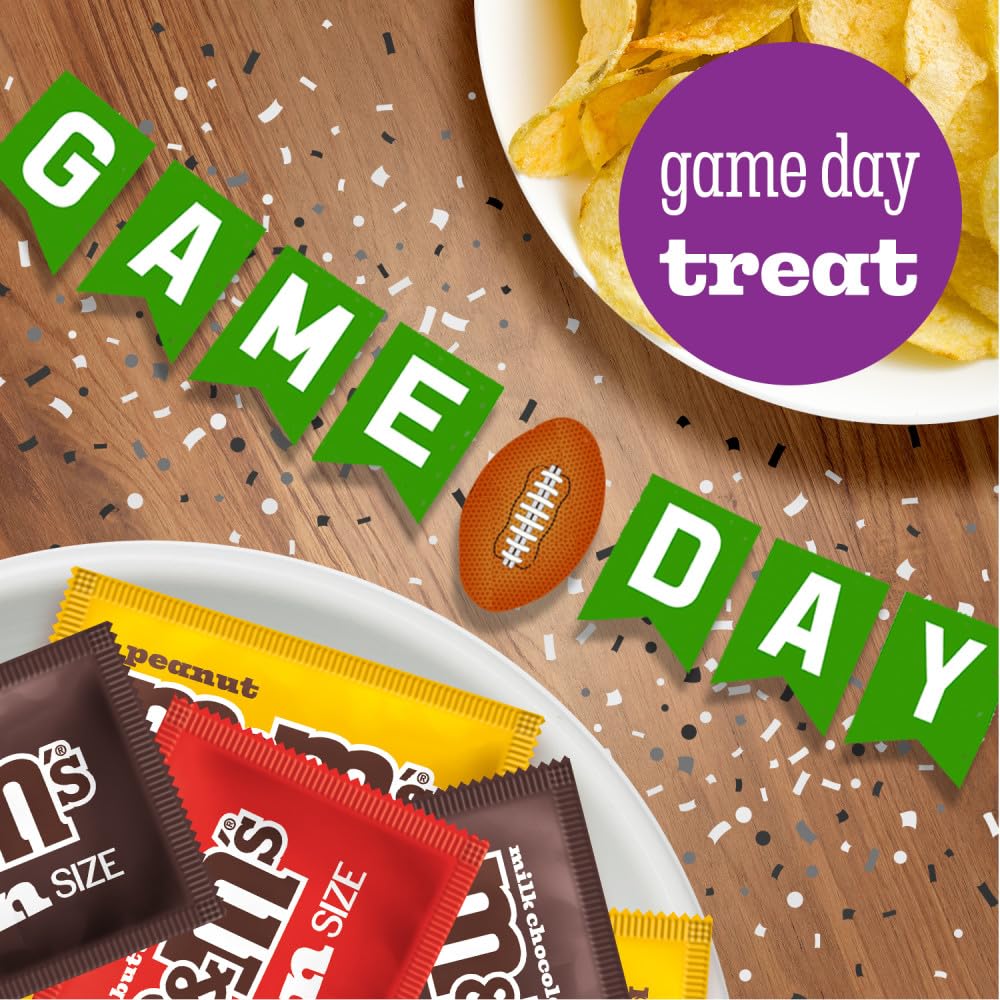 Mars M&M'S Peanut Butter Milk Chocolate fun-size for desserts and snacking.