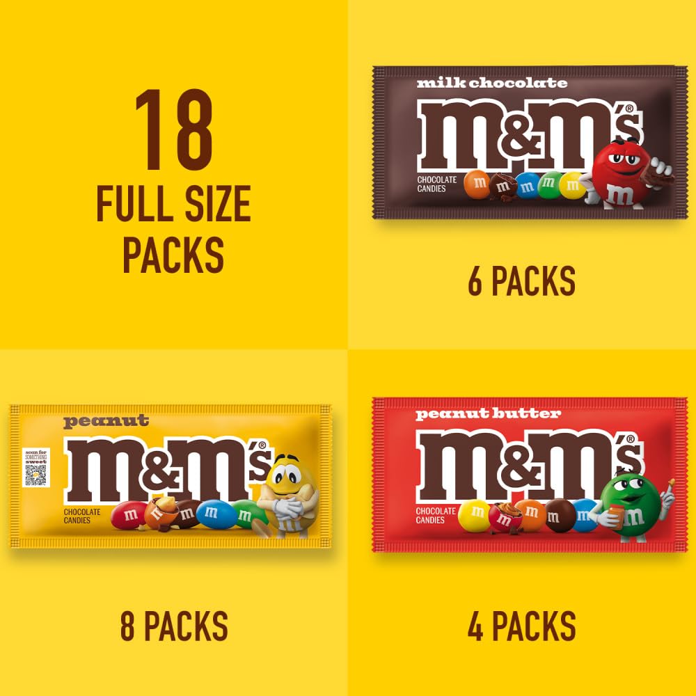 Mars M&M'S gift-ready assortment for baskets and stocking stuffers.