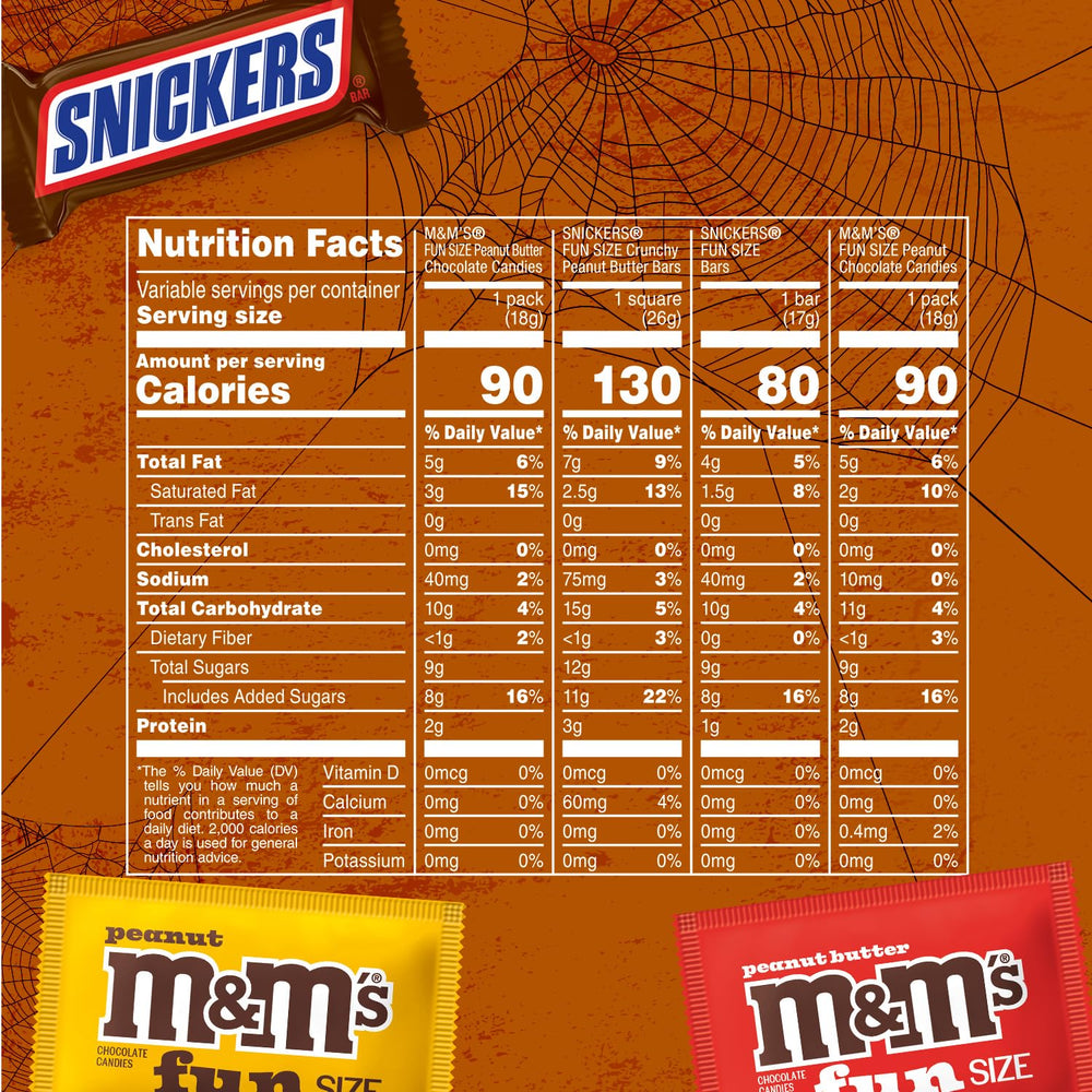 Mars M&M'S Peanut candies ideal for nutty Halloween treats and party favors.