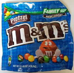 Mars M&M'S Pretzel in a serving bowl for party sharing.