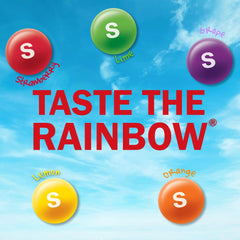 Mars SKITTLES original flavors close-up showing rainbow candy colors