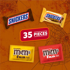 Mars SNICKERS Crunchy Peanut Butter in Halloween mix, great for candy bowls.