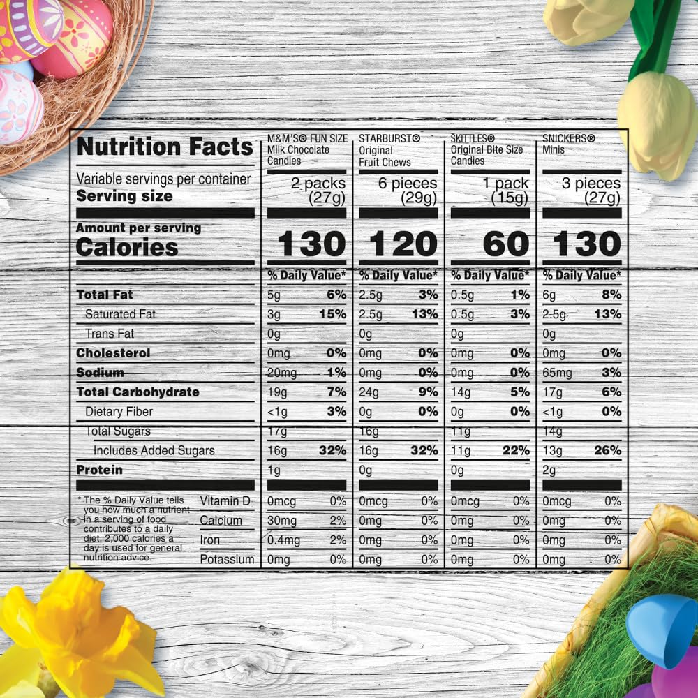 Mars SNICKERS mini bars in pastel Easter packaging for baskets