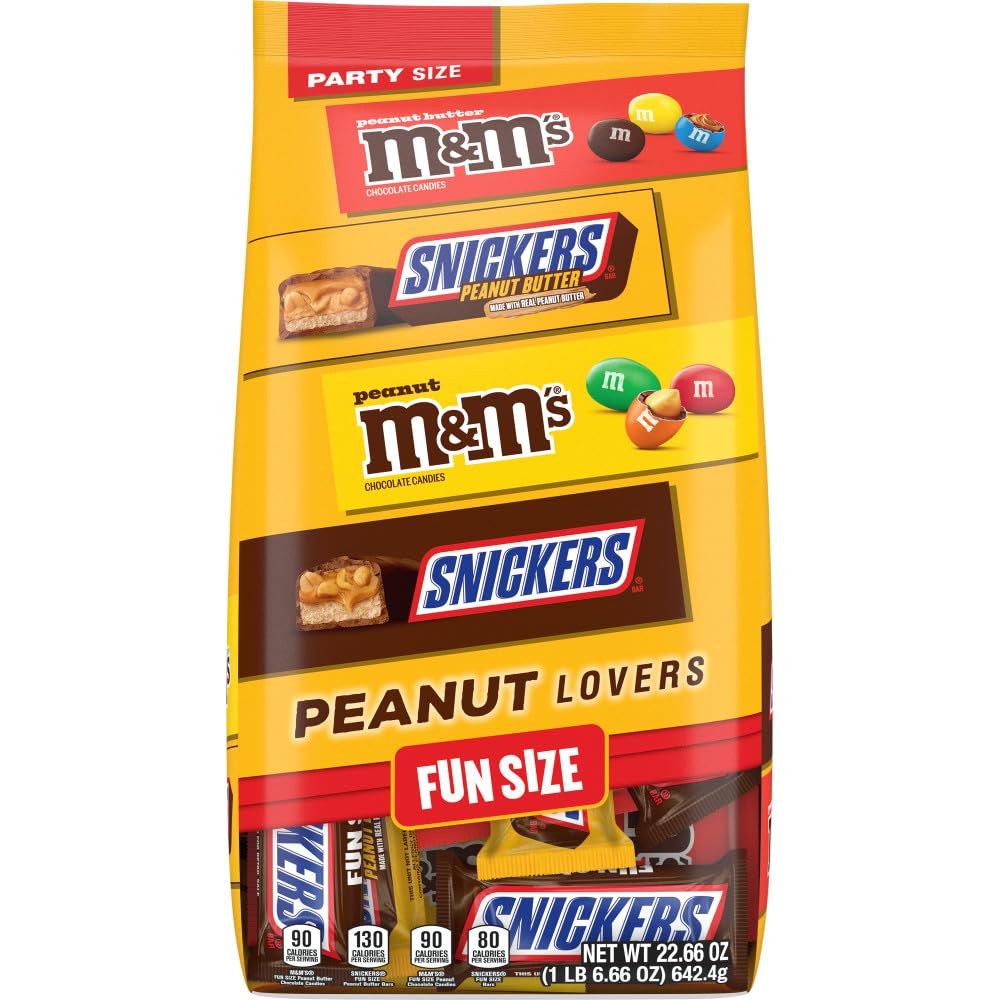 Mars Snickers Peanut Butter bag, creamy centers, great for parties.