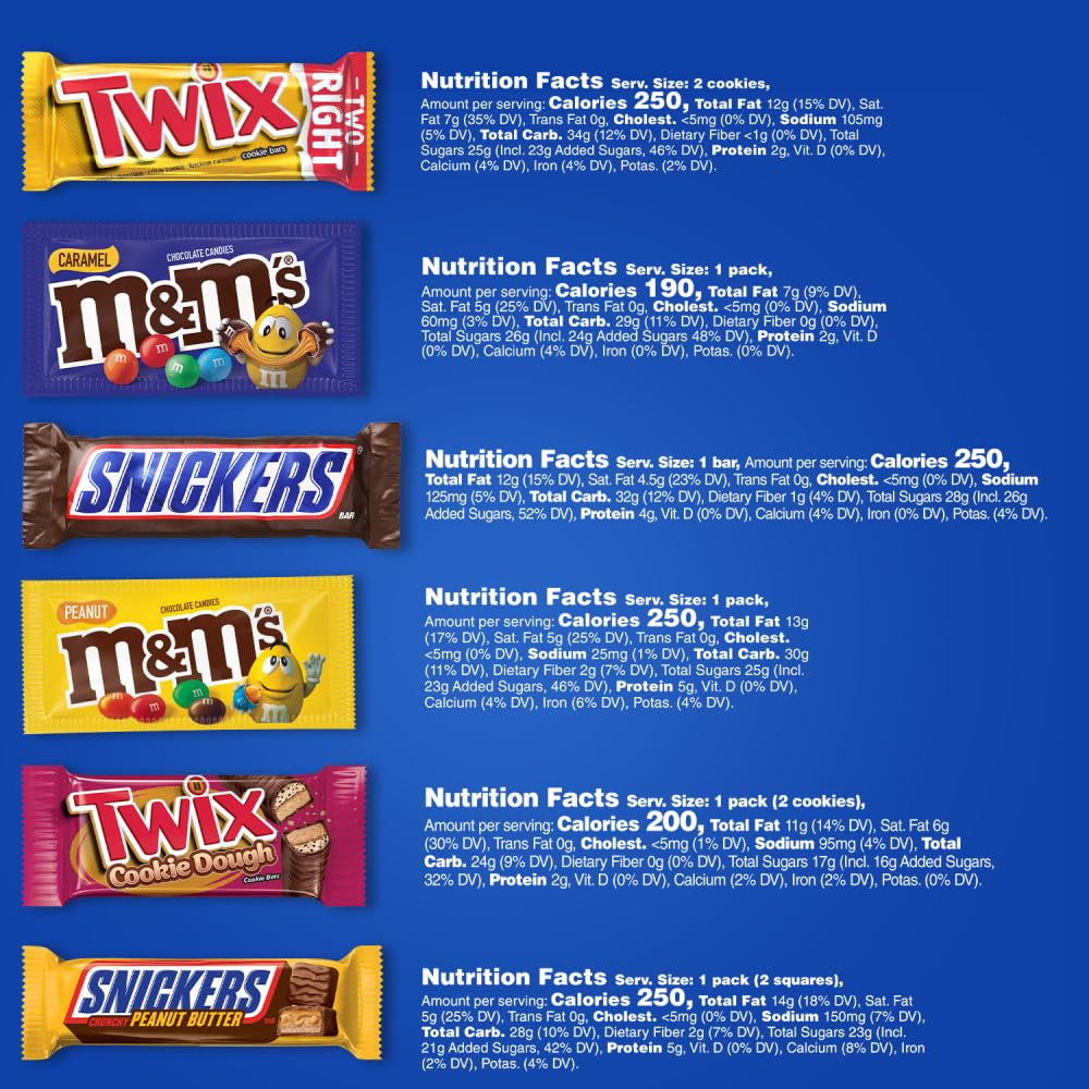 Mars Variety Pack 18-count displaying full-size bars for party favorites.