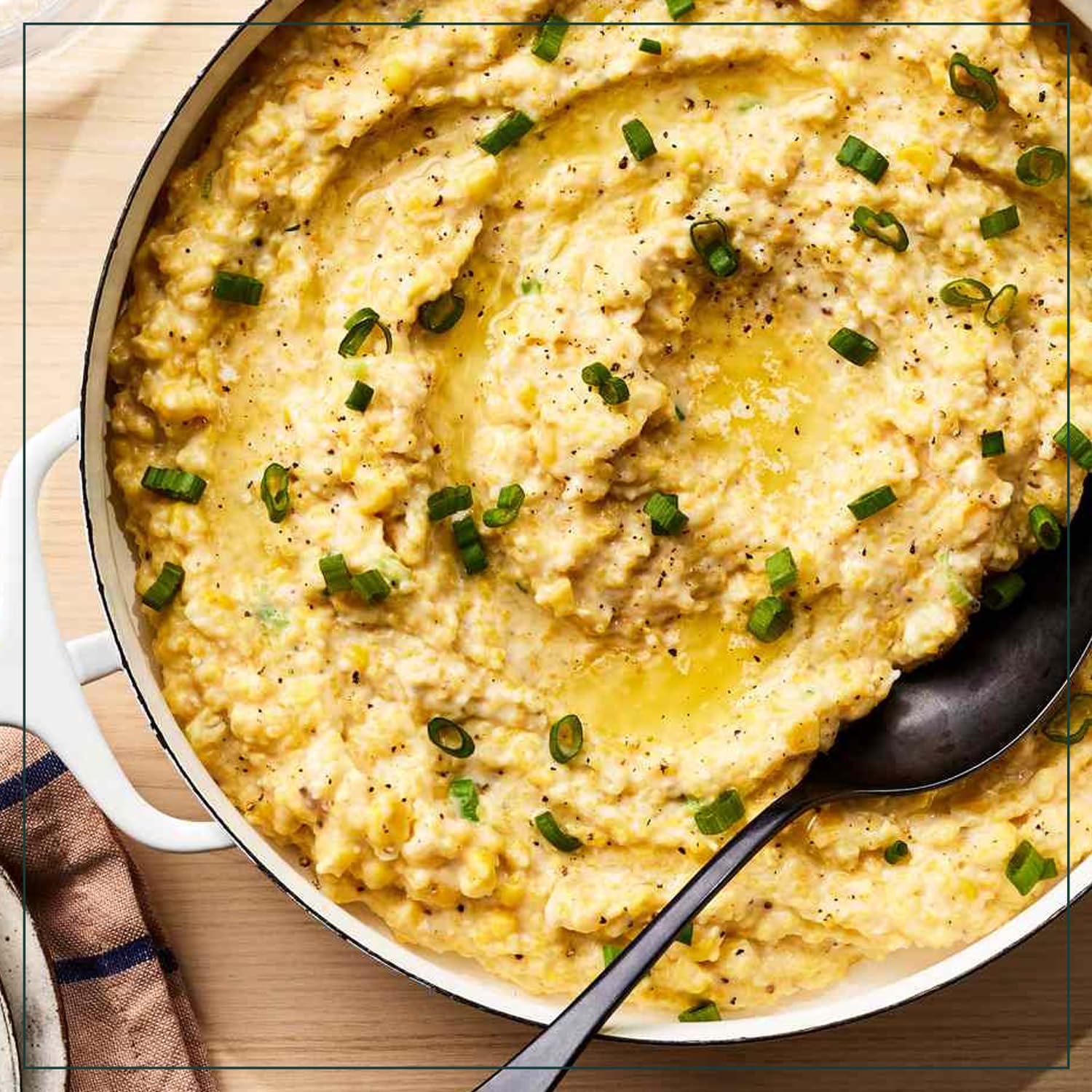 Polenta-style dish idea using Marsh Hen Mill Sea Island Yellow Grits