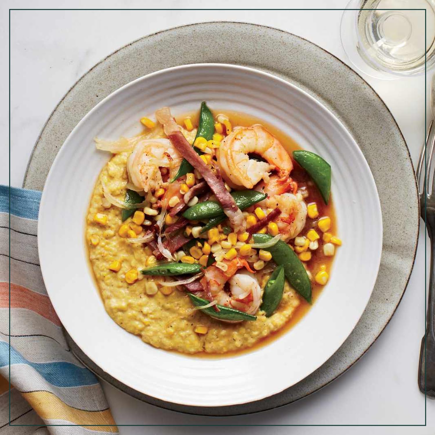 Savory side dish with Marsh Hen Mill Sea Island Yellow Grits and herbs