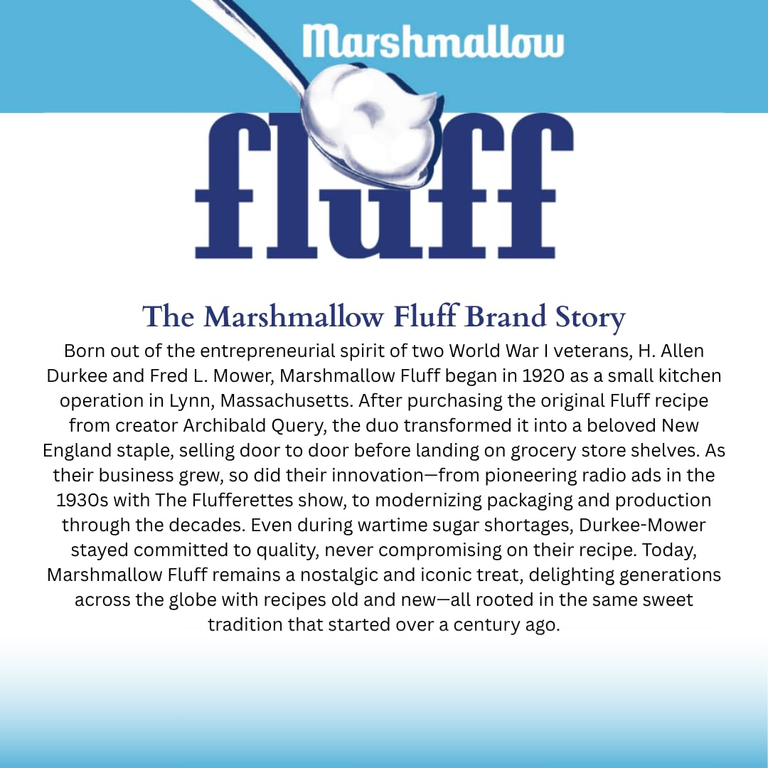 Marshmallow Fluff packaging on display for quick shopping inspiration.