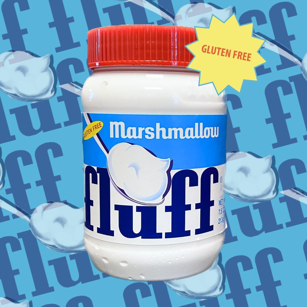 Marshmallow Fluff fluffernutter sandwich closeup, nostalgic lunch idea