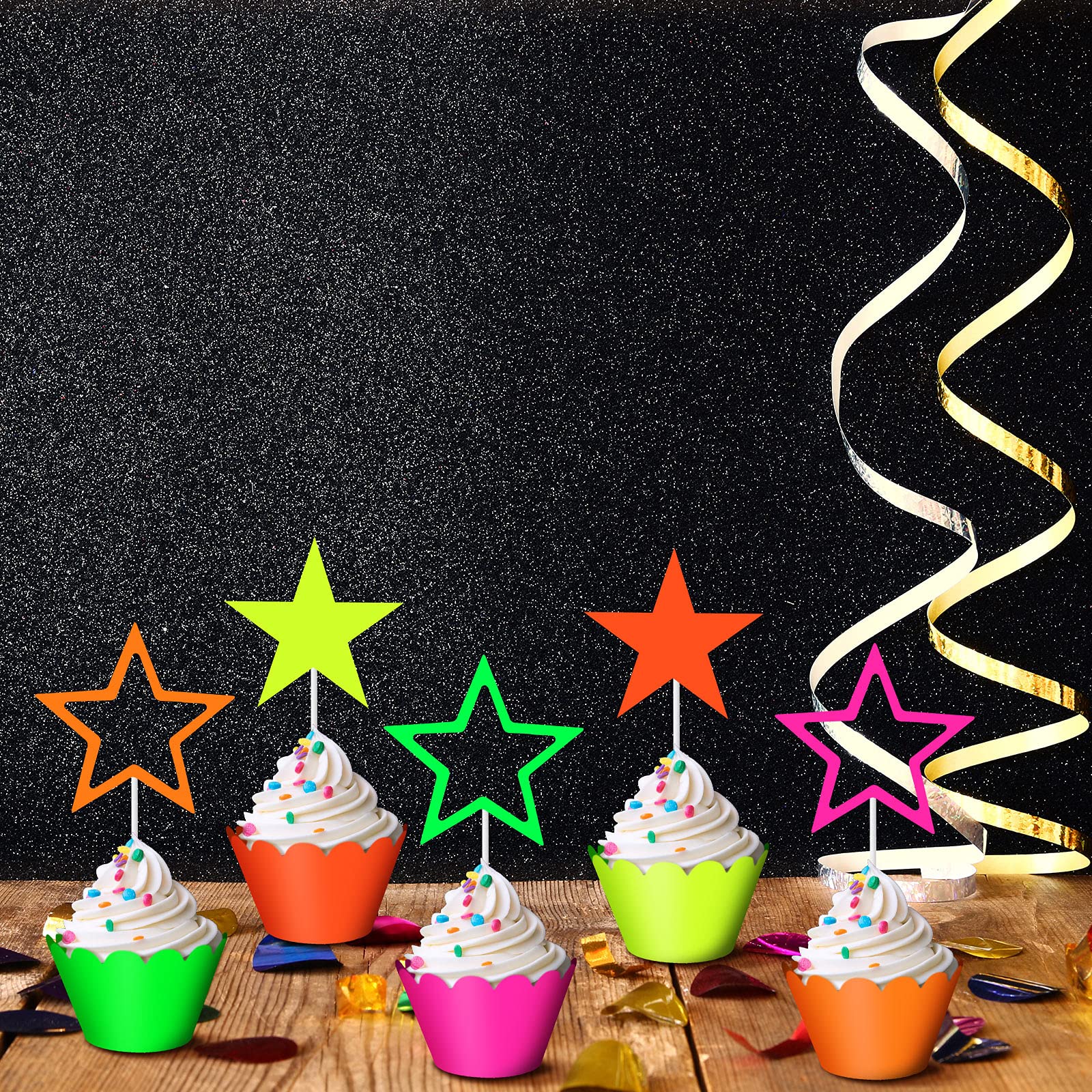 Marspark glow party decorations collection highlights vibrant colors for memorable UV-lit celebrations