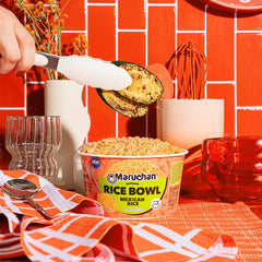 Maruchan 6-pack on-the-go packaging fits lunches away from home.