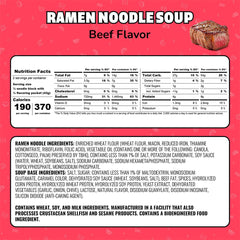 Maruchan Beef Ramen seasoning packet ready to mix into broth.