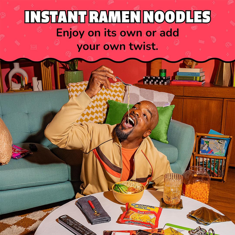 Maruchan Beef Ramen steaming bowl with inviting aroma.