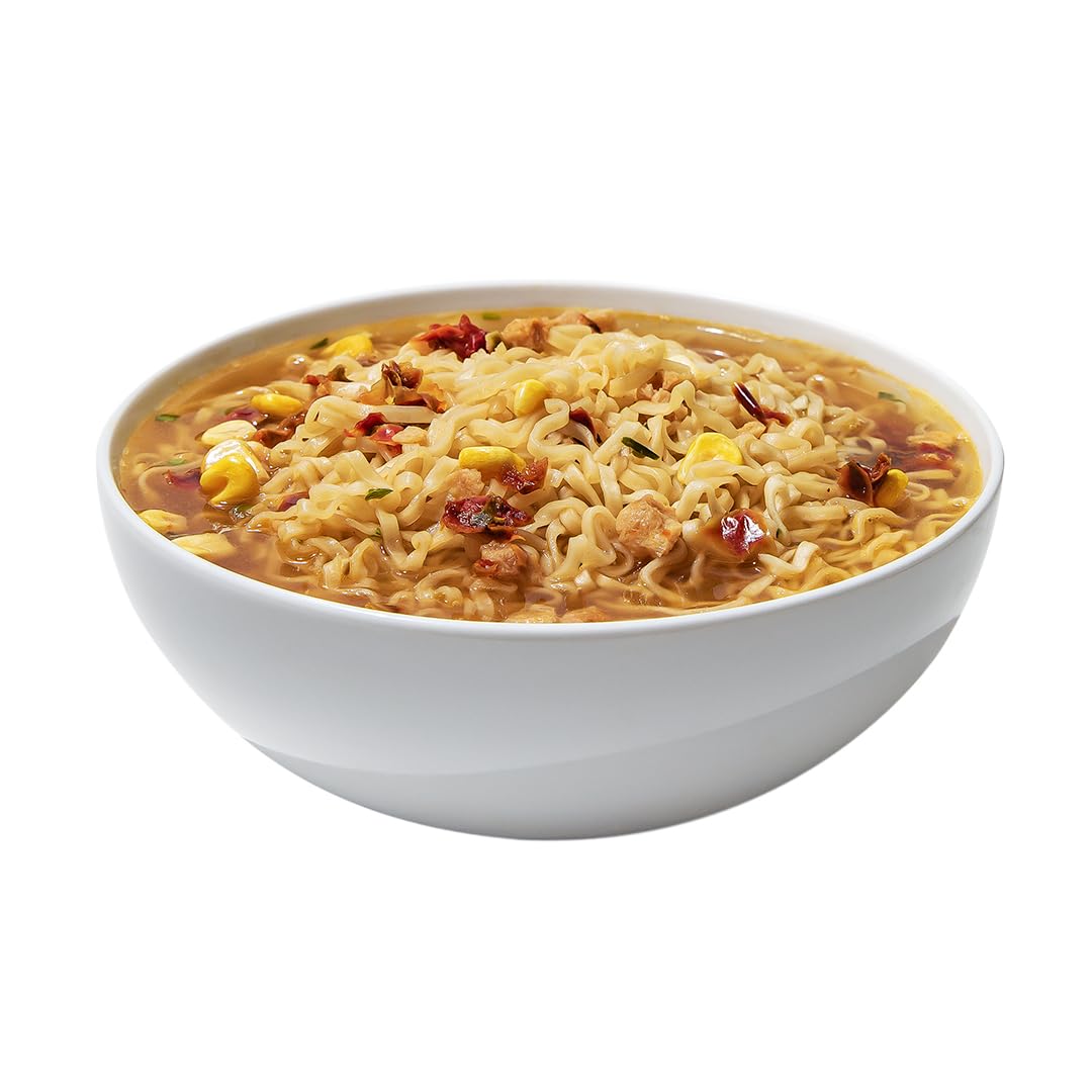 Microwave-ready Maruchan Bowl Spicy Miso noodles provide convenient, satisfying nourishment.