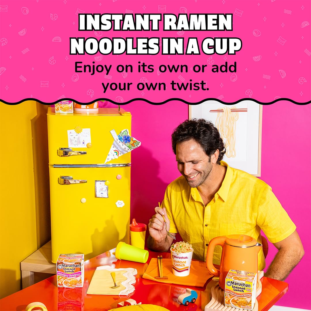 12-pack of Maruchan Instant Lunch cups ready to stock dorms or offices