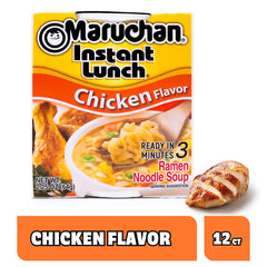 Maruchan Instant Lunch chicken cup open, a simple start to lunch.