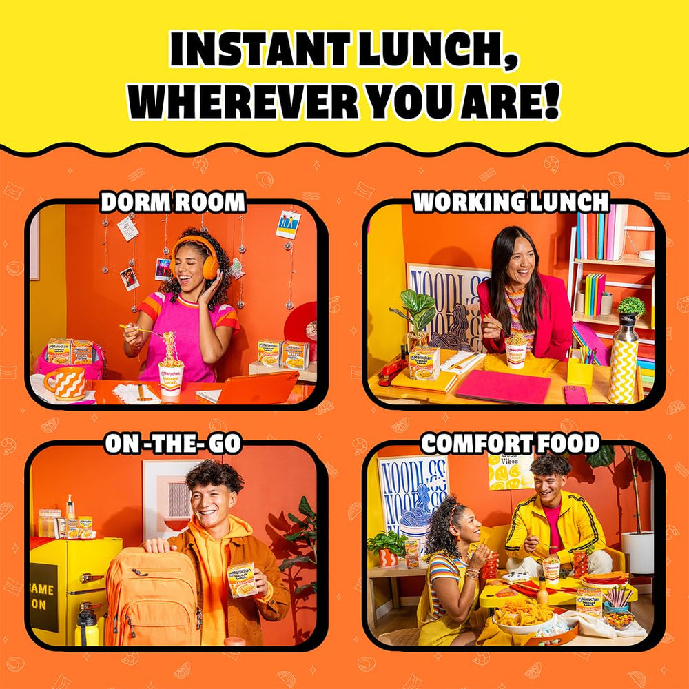 Maruchan Instant Lunch chicken steaming bowl ready to savor.