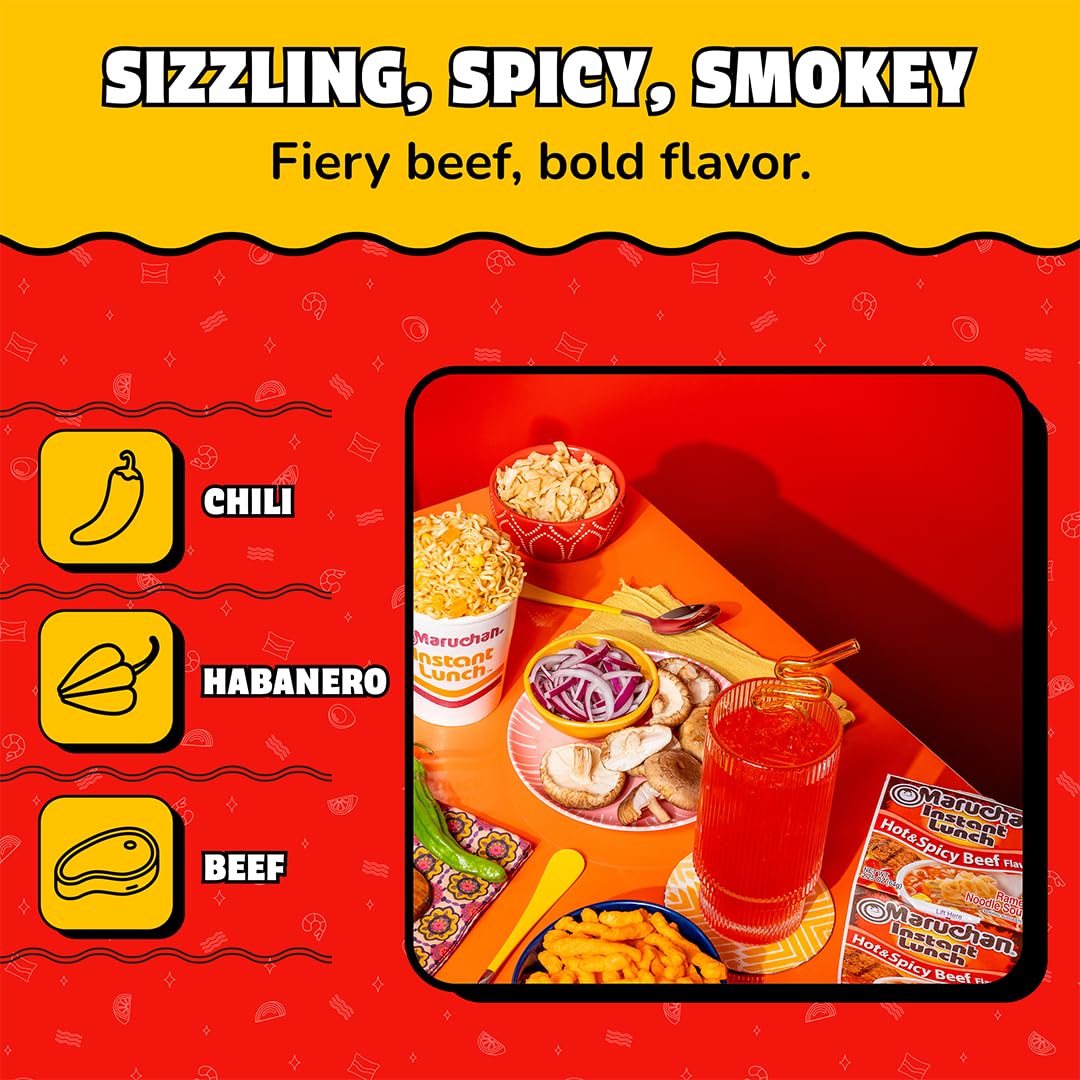 Maruchan Instant Lunch family-friendly packaging, ideal for quick weeknight dinners.