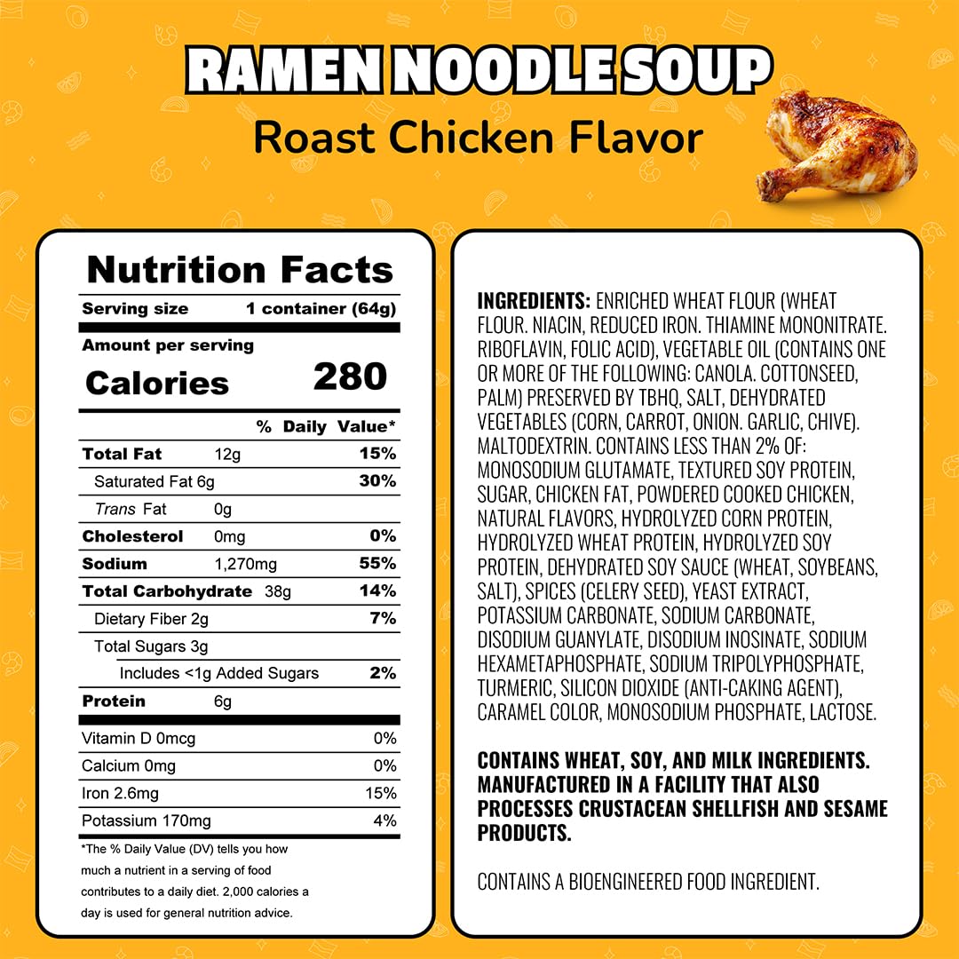 Maruchan Instant Lunch roast chicken cup ready to eat for on-the-go meals.