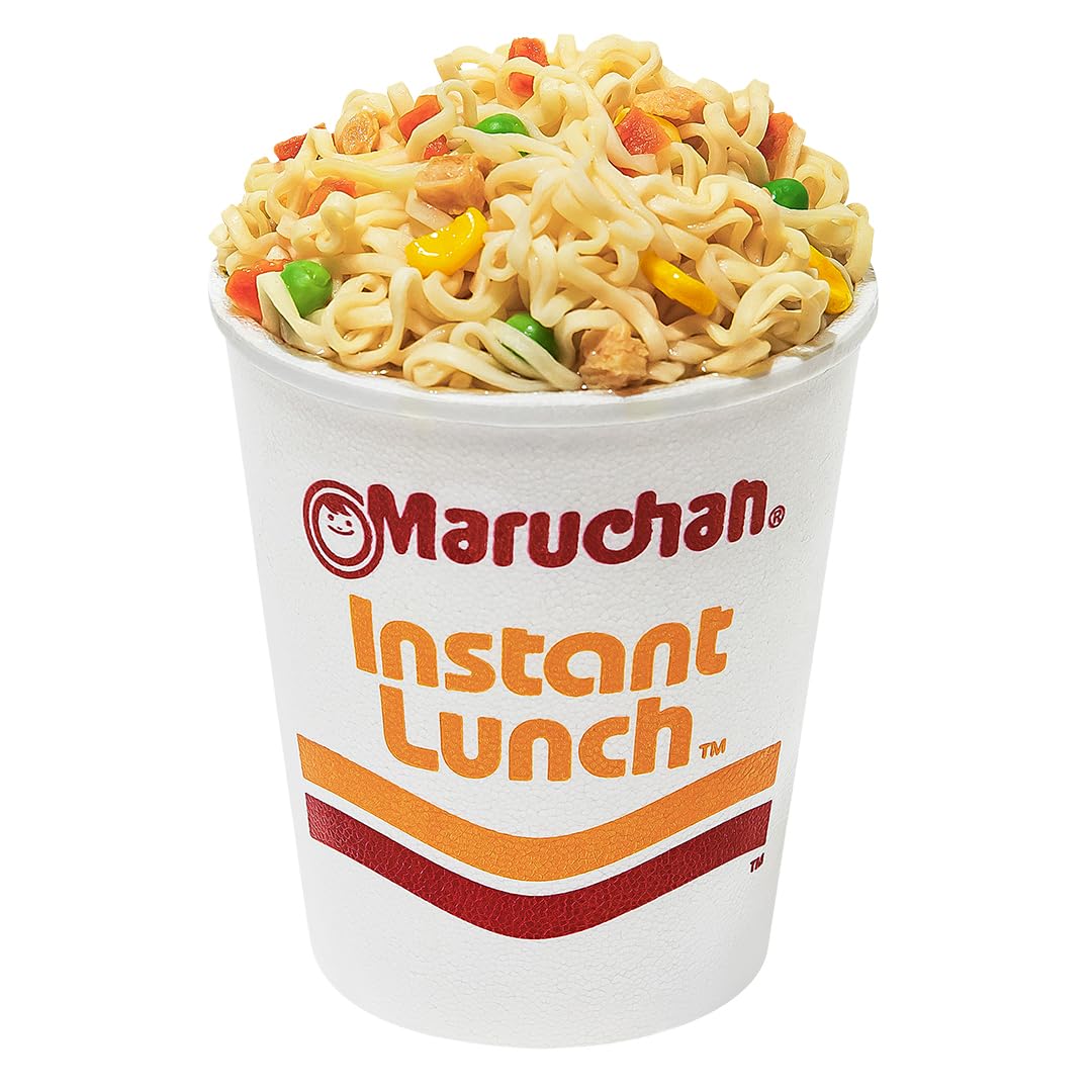 Maruchan Instant Lunch roast chicken cup ready to serve at home.