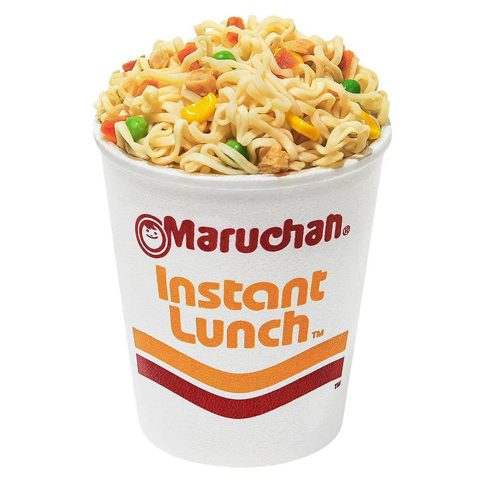 Maruchan Instant Lunch roast chicken cup ready to serve at home.