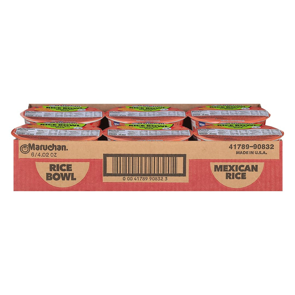 Maruchan instant Spanish rice steam reveals fluffy grains after cooking.