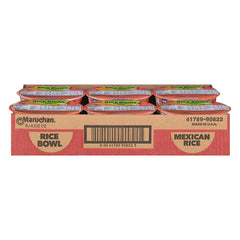 Maruchan instant Spanish rice steam reveals fluffy grains after cooking.
