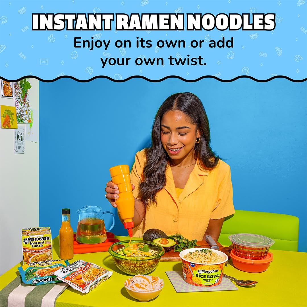 Maruchan Less Sodium Chicken Ramen nutrition label and facts