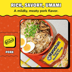 Bowls of Maruchan Pork Ramen ready to enjoy.