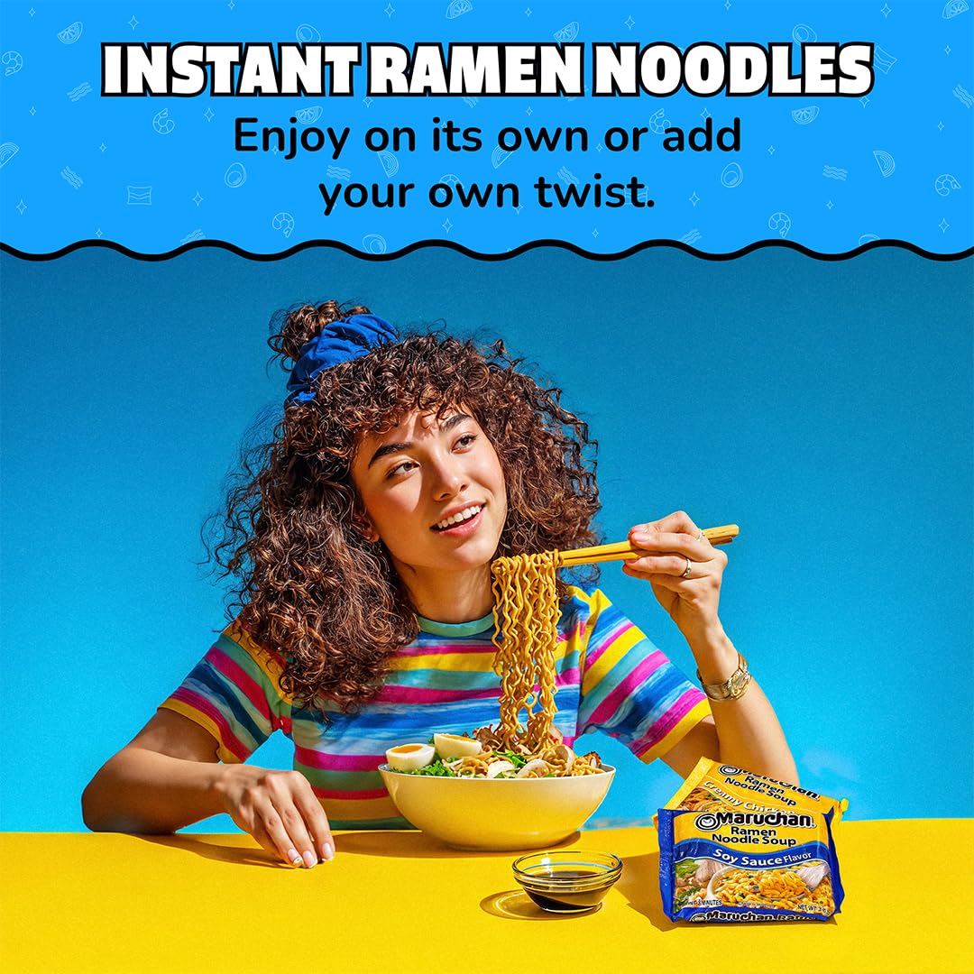 Maruchan ramen, a family favorite for quick dinners.