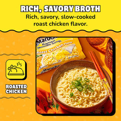 Maruchan Roast Chicken aroma evokes oven-roasted flavor.