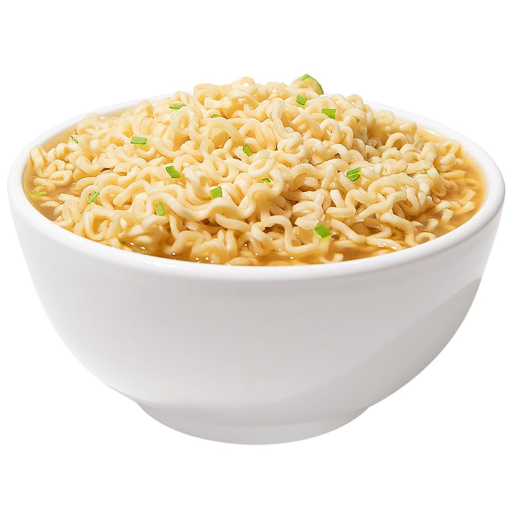 Maruchan Roast Chicken quick dinner idea with hot noodles.
