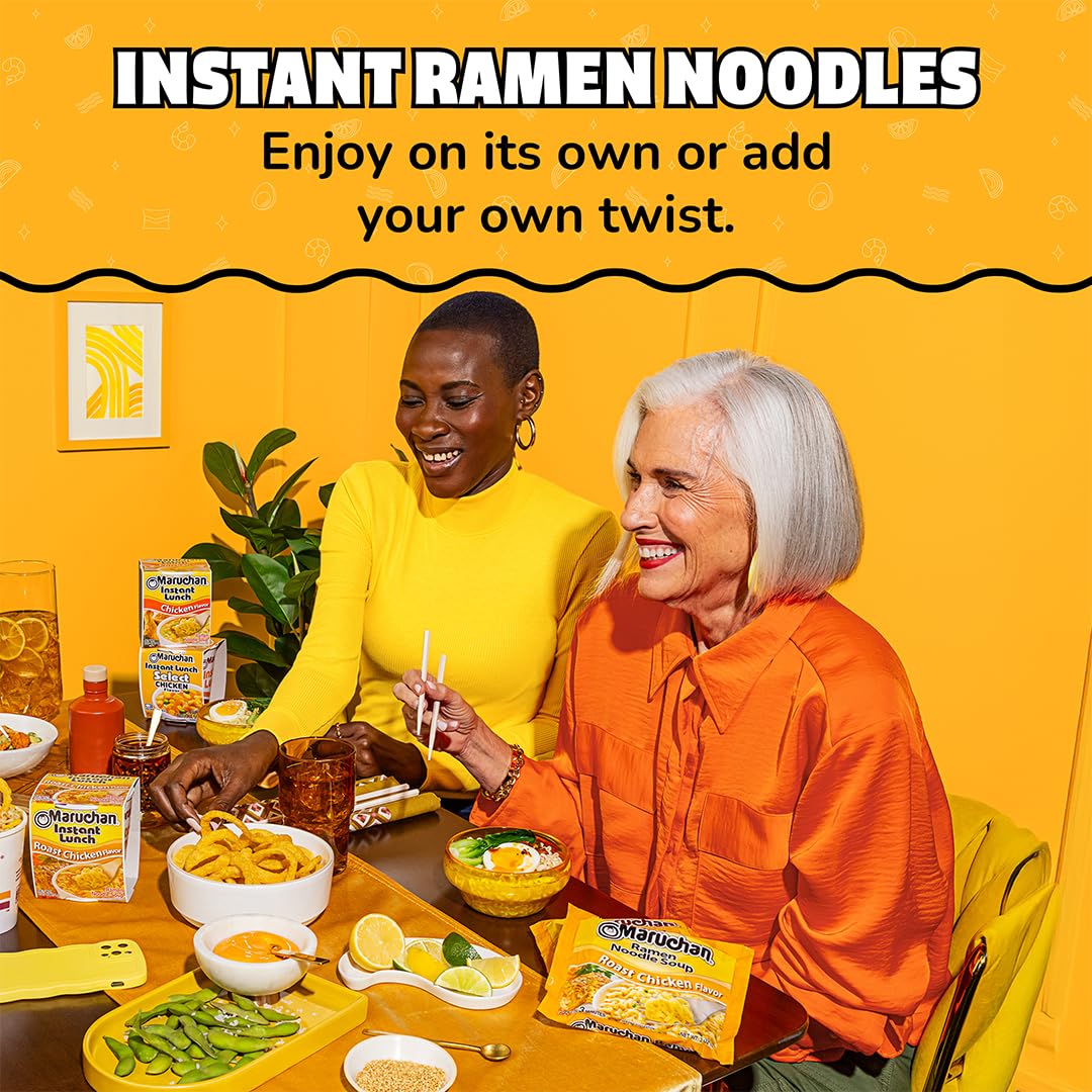 Maruchan Roast Chicken ready-to-eat bowl in minutes.
