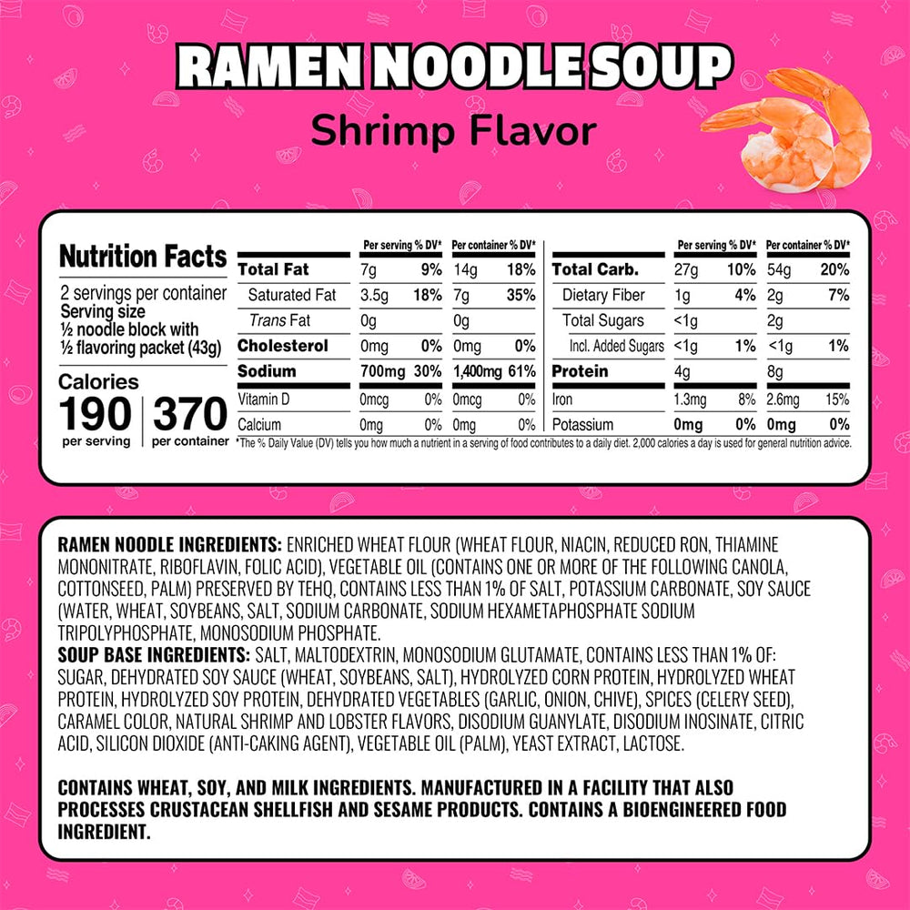 Maruchan Shrimp Ramen noodles in pot boiling for fast dinner