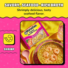 Maruchan Shrimp Ramen seasoning packet enriching the seafood flavor