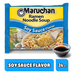 Maruchan ramen cooking in 3 minutes, speedy meal solution.