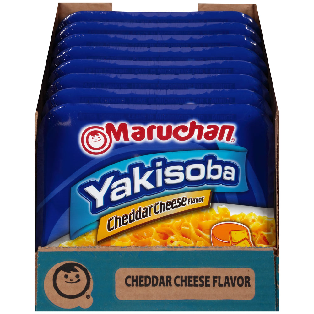 Maruchan Yakisoba Cheddar with veggie add-ins, customizable stir-fry idea