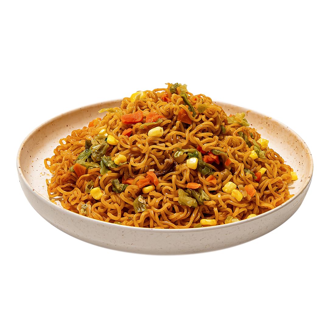 Maruchan Yakisoba spicy chicken in 4 minutes for a hot, satisfying bite.