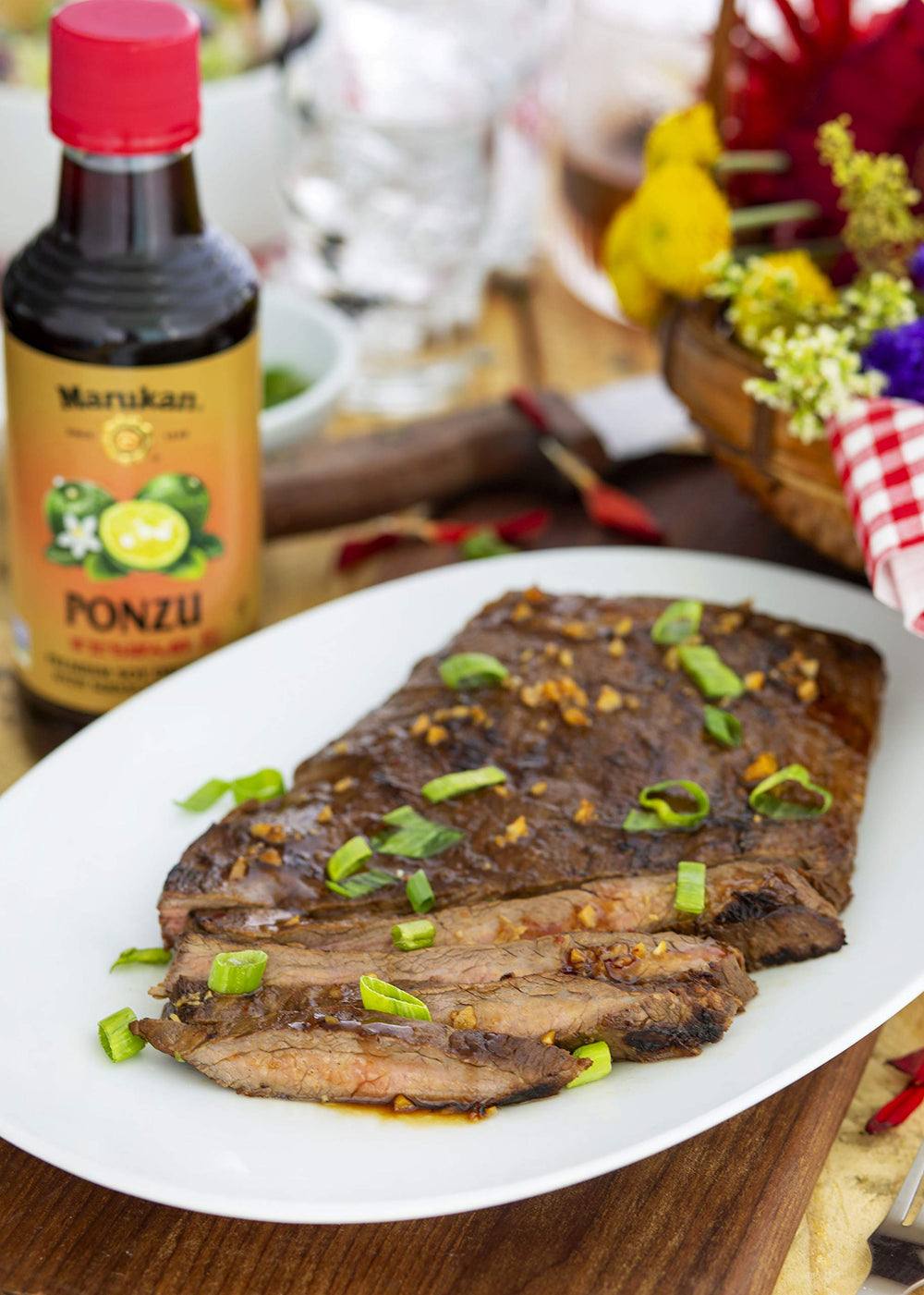 Marukan Ponzu Sudachi on a salad offering a flavorful dressing option