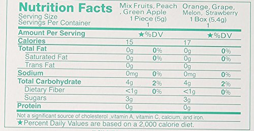 Marukawa seven-pack bubble gum sampler peach flavor for smooth inviting aroma