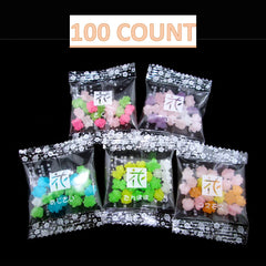 MARUTA Konpeito Hanatsume colorful candies close-up, crisp textures for satisfying bites.