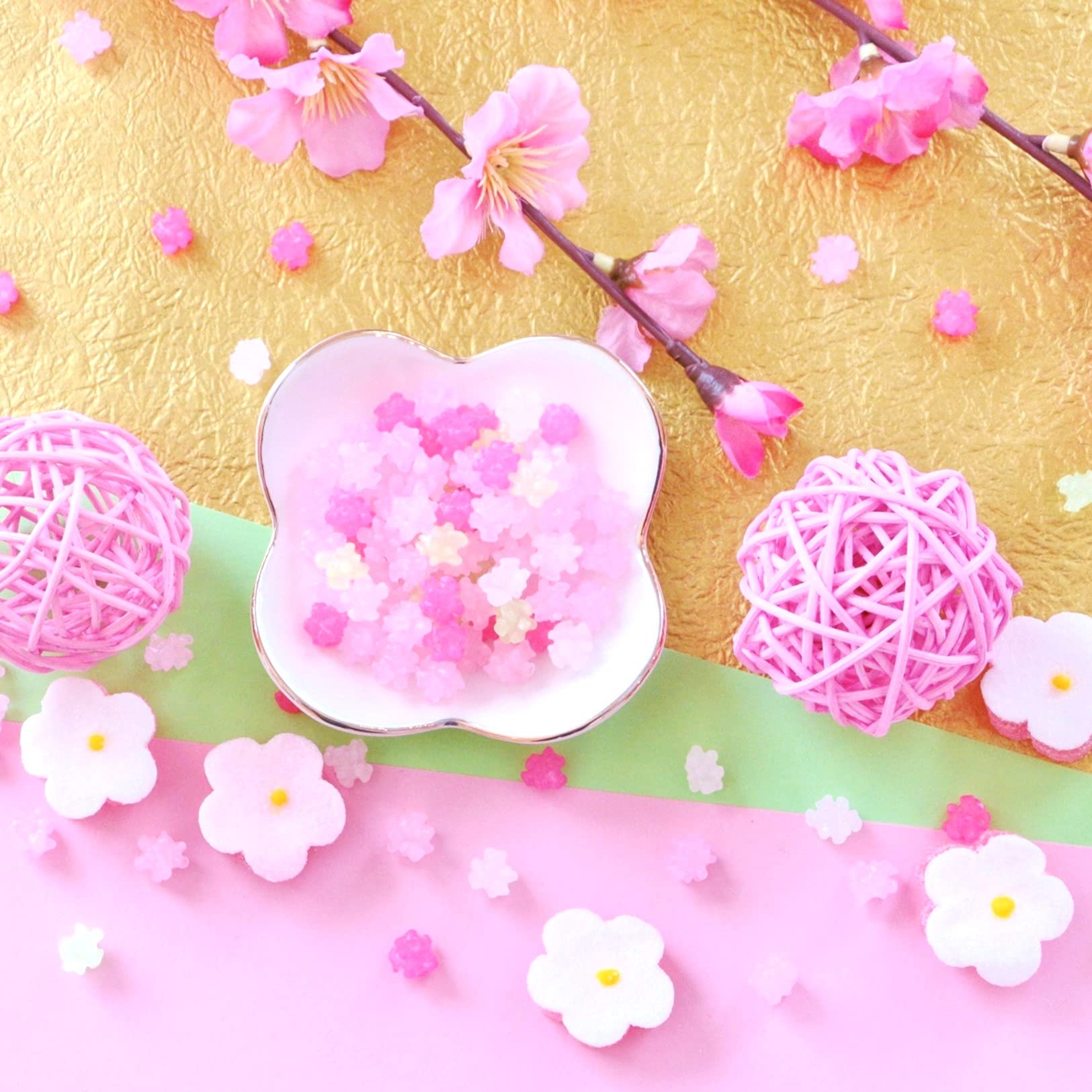 MARUTA Konpeito Hanatsume wrapped pieces, ideal party favors and gifts.