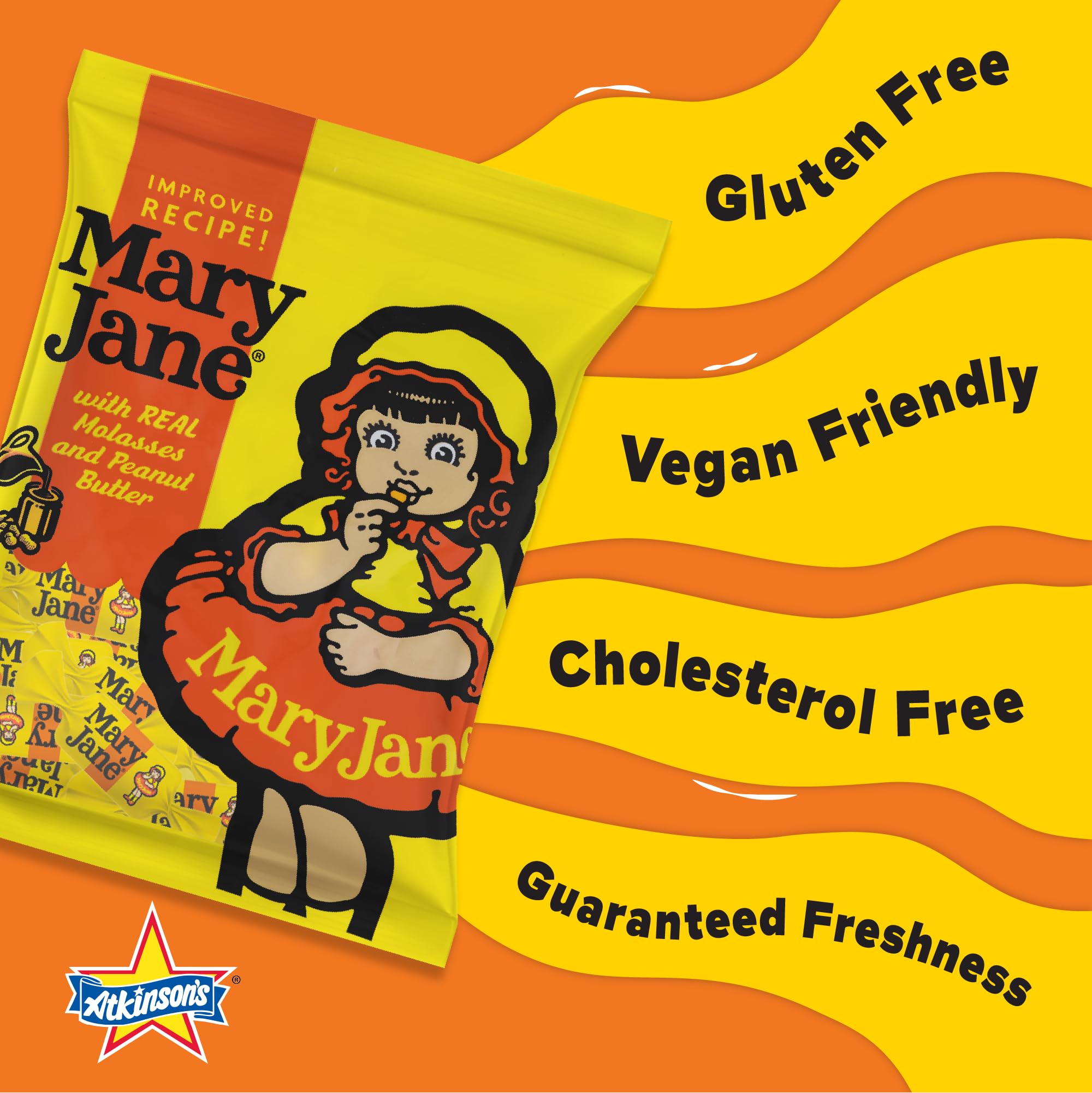 Mary Jane peg bag packaging with 3 oz portion ideal for snacks.