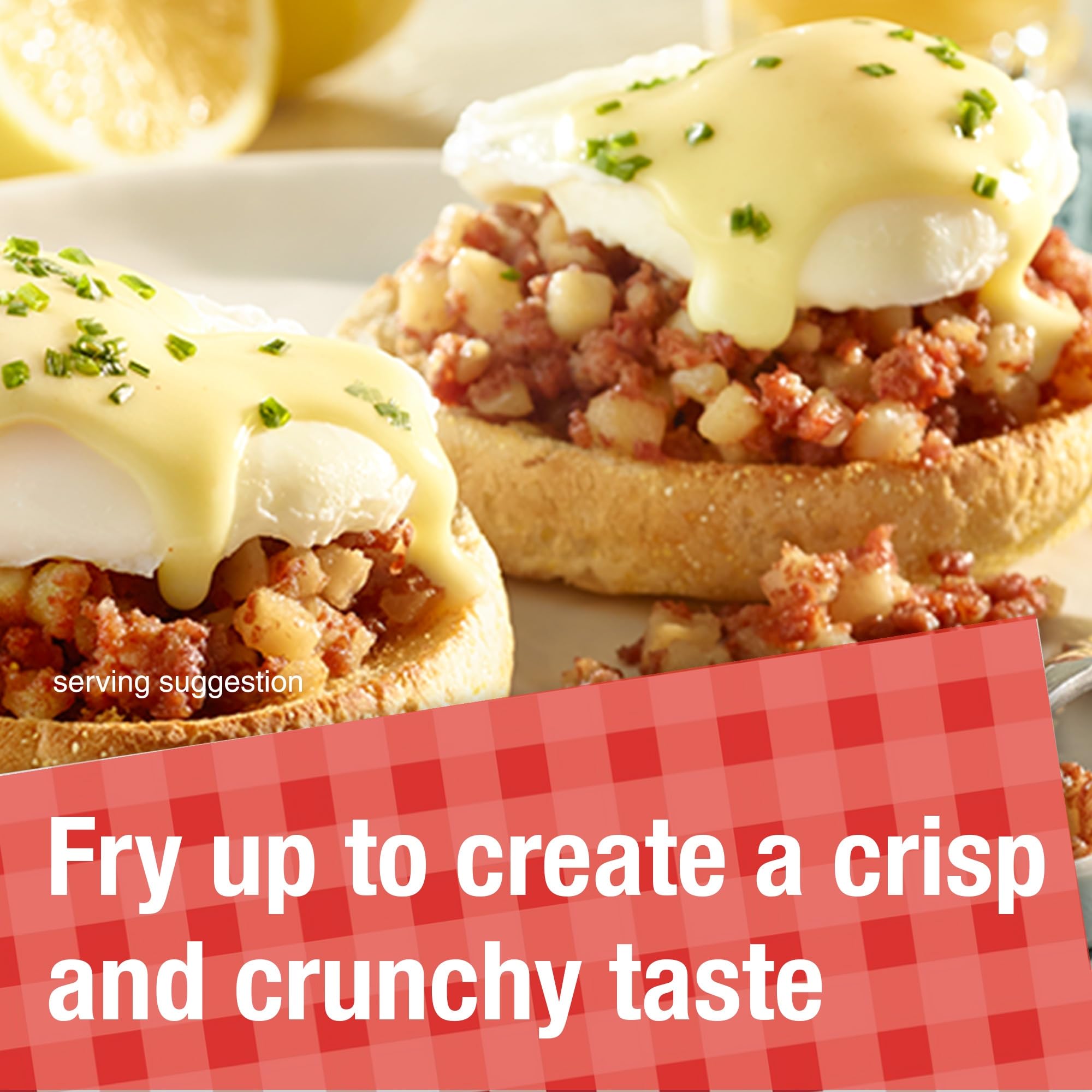 Mary Kitchen Hash added to egg muffins for a versatile breakfast option.