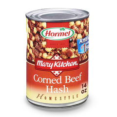 Mary Kitchen Hash eight-pack display showing convenient pantry-ready packaging.