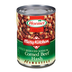 Mary Kitchen hash reduced-sodium corned beef in skillet, offering a savory breakfast option