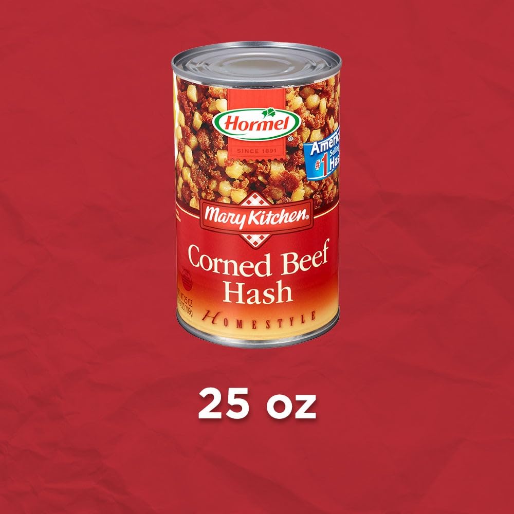 Mary Kitchen hash tender beef chunks highlight satisfying texture and taste.