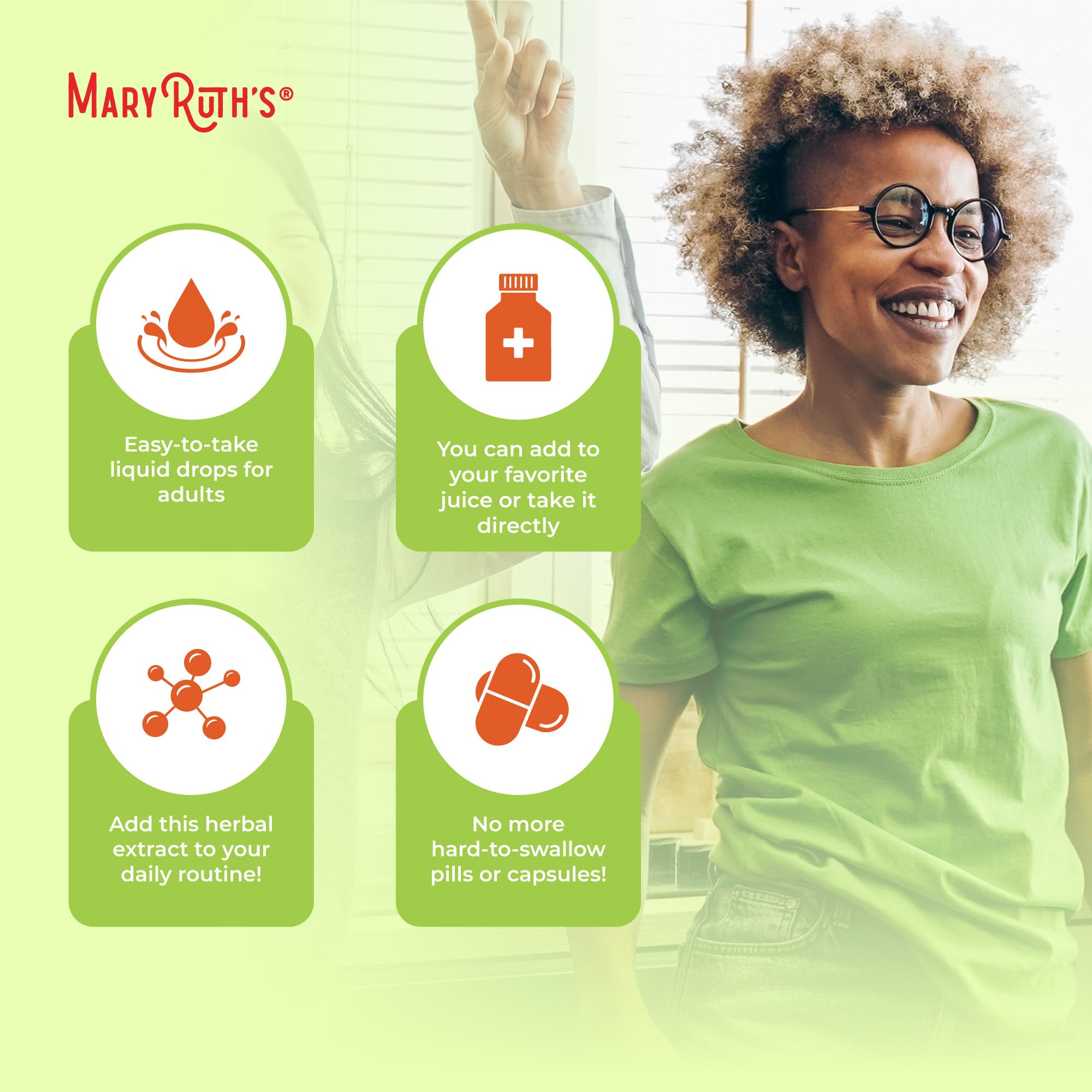 MaryRuth's Dandelion Root alcohol-free tincture blends easily with water.