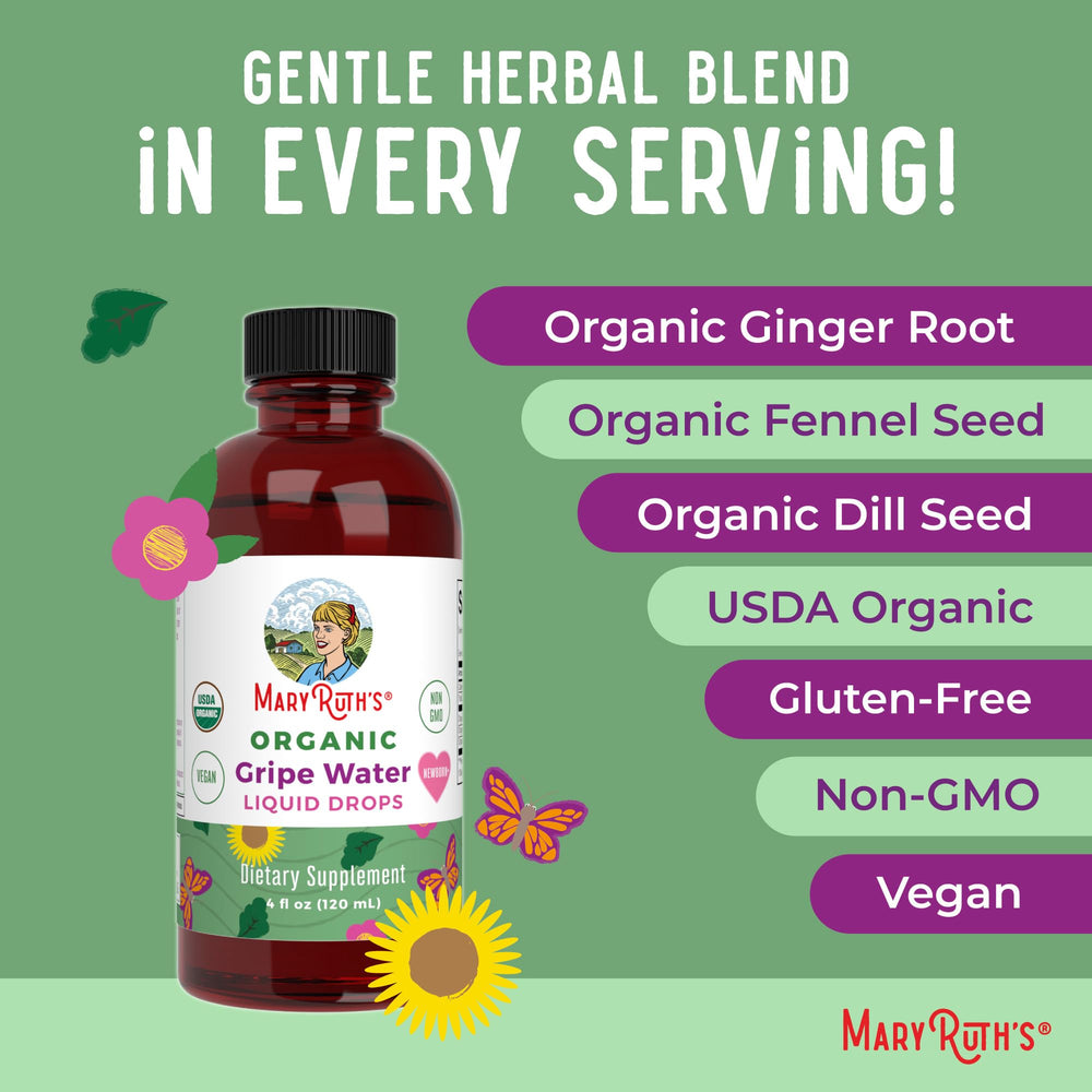 MaryRuth's Gripe Water can be used with breastfeeding