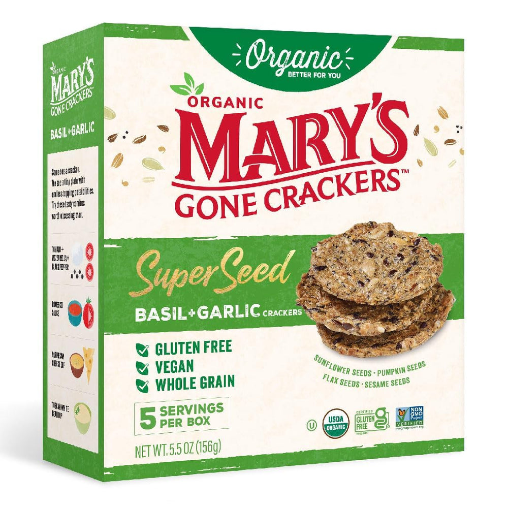 Mary's Gone Crackers SuperSeed Classic crackers for timeless taste and texture